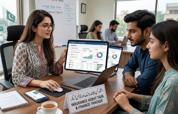 Insurance Agent Task and Finance Tracker App 03